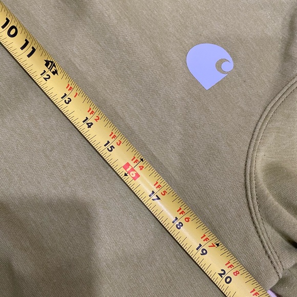 CARHARTT RELAXED FIT MIDWEIGHT LOGO SLEEVE GRAPHIC HOODIE WOMENS SMALL - Picture 8 of 9